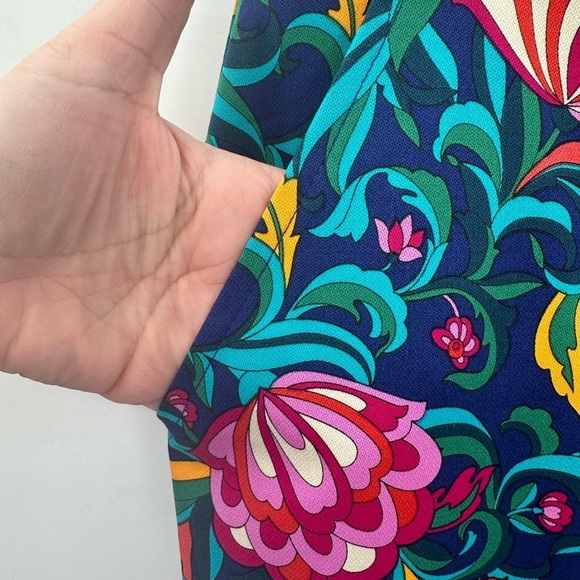 TRINA TURK DANNO bright colorful whimsical boho shabby chic floral woman pant 10 - Picture 8 of 16